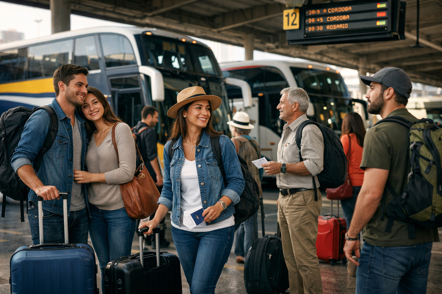 Terminal de buses moderna